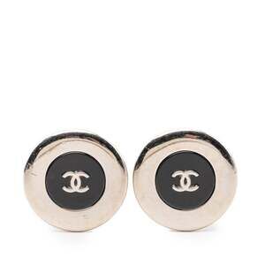 Chanel Cc Logo Round Clip-On Earrings #256794C65B